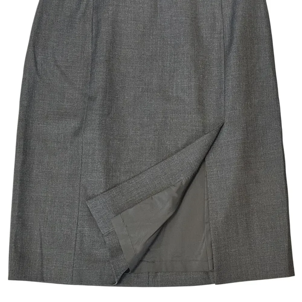J. Crew Super 100's Pure Wool Skirt Gray Size 8